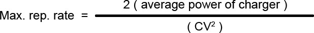 Capacitor charging questions - Maximum repetition rate